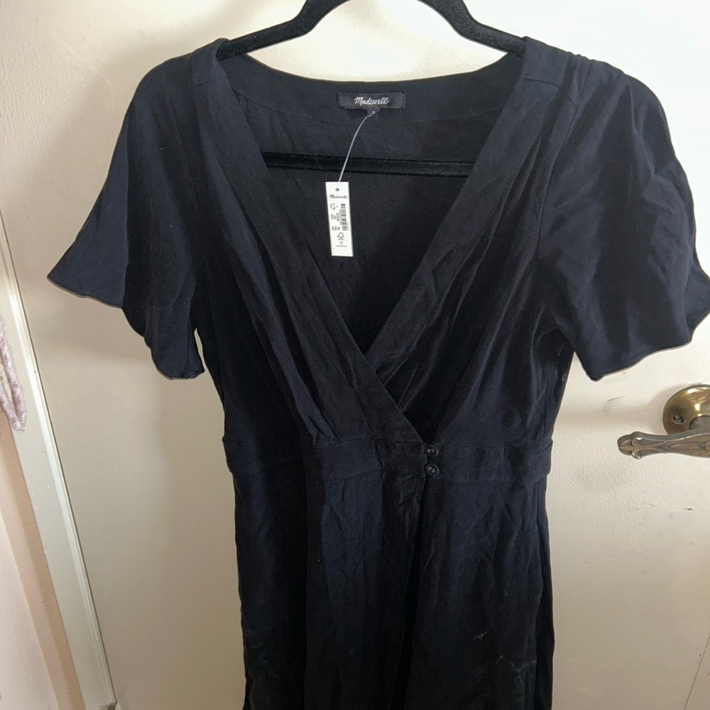 Madewell Women's Wrap Dress with Buttons